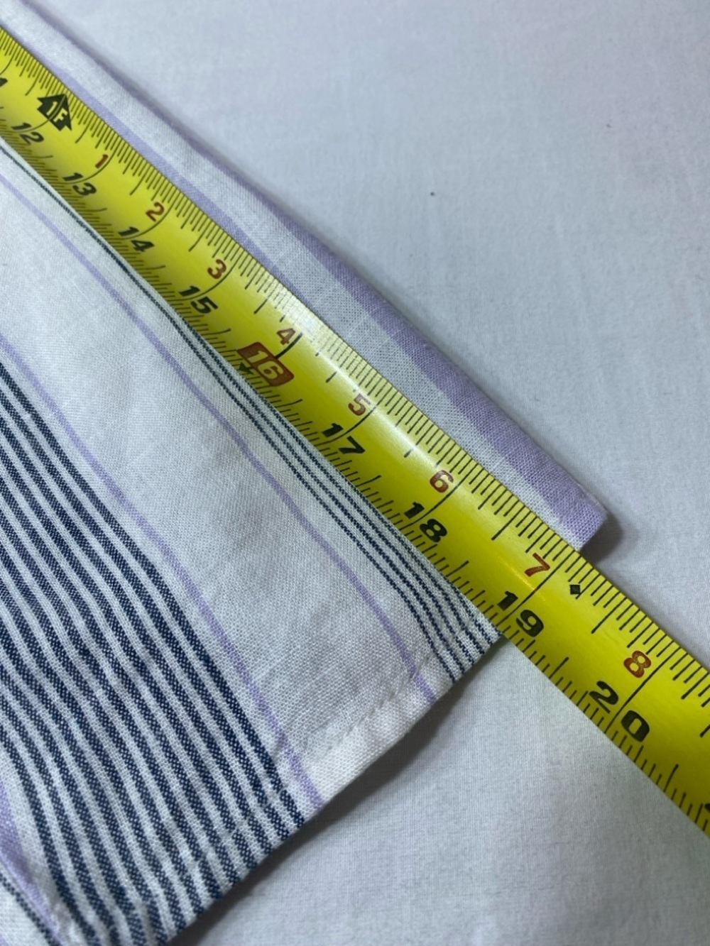 Splendid Purple and White Striped Linen Blend V-Neck Blouse Women’s Size Medium - Picture 6 of 8